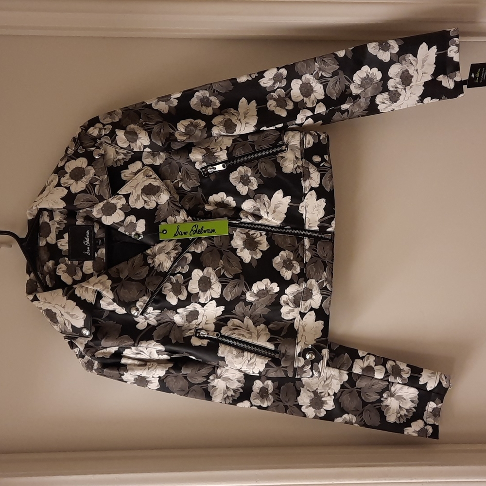 NWT, Sam Edelman Vegan Leather Moto Jacket